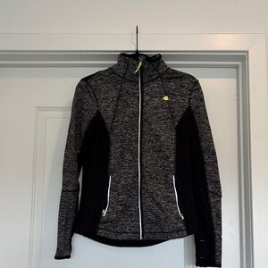 Tangerine Heather Gray and Black Women's Athletic Jacket